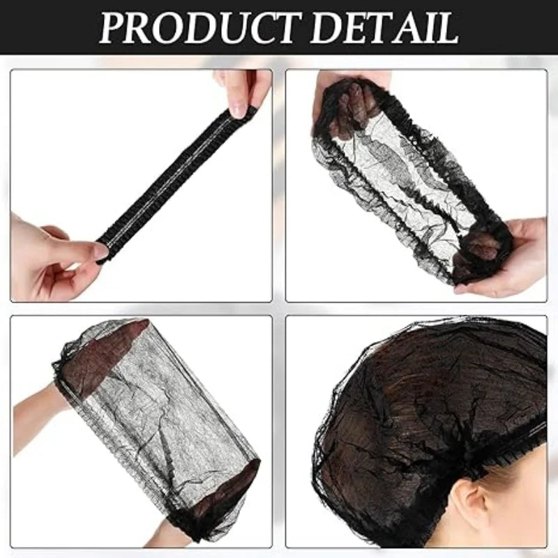 Disposable Bouffant Hair Caps (100 Pack)