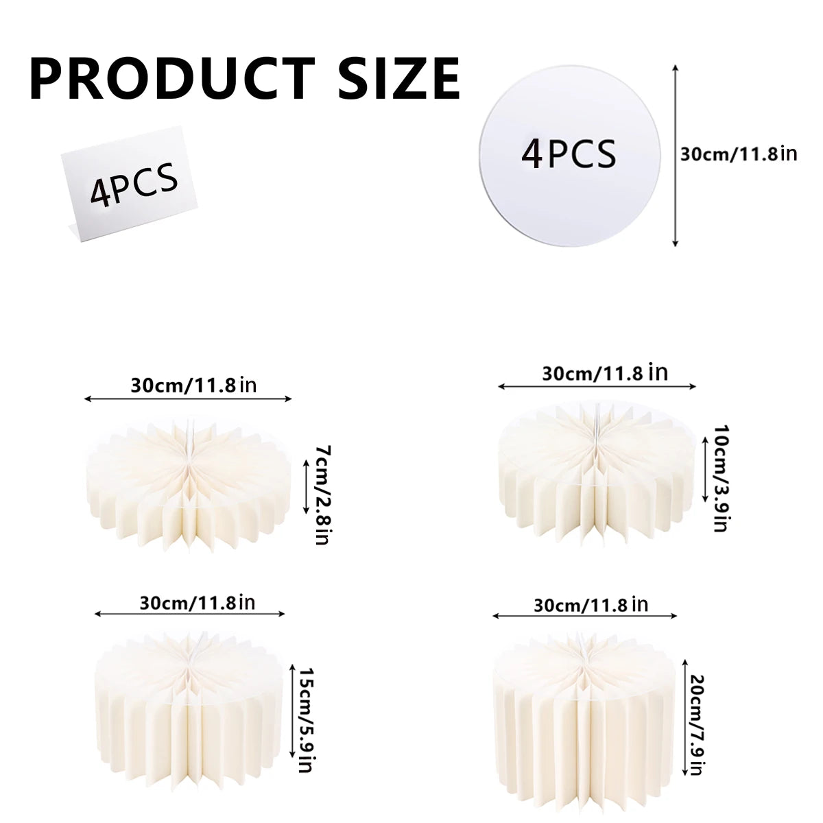 Round Cardboard Display Columns for Weddings and Parties