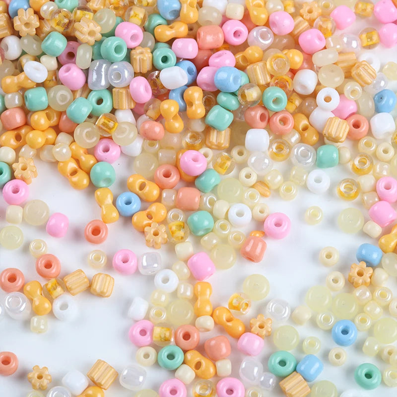 Creative Mixed Glass Spacer Beads for Jewelry Making