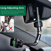 Rearview Mirror Phone Mount - 360° Rotatable & Retractable