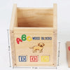 Wooden Alphabet Stacking Blocks Learning Toy