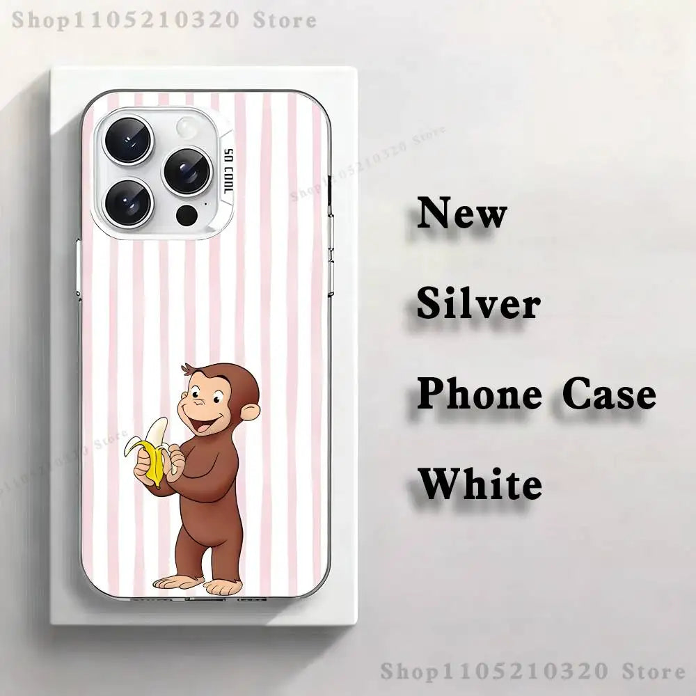 Coque de téléphone avec design de singe mignon pour iPhone
