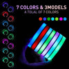 LED Cup Holder Coasters with 7 Color-Changing Lights