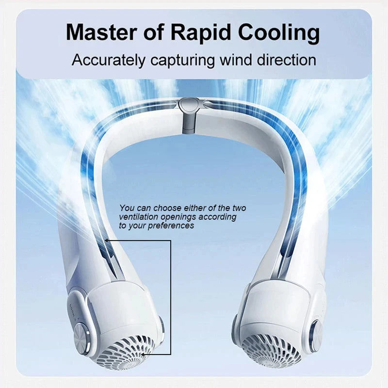 Bladeless Neck Fan with 3 Speed Settings