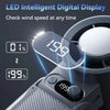 Foldable 3-in-1 Handheld Fan with Digital Display