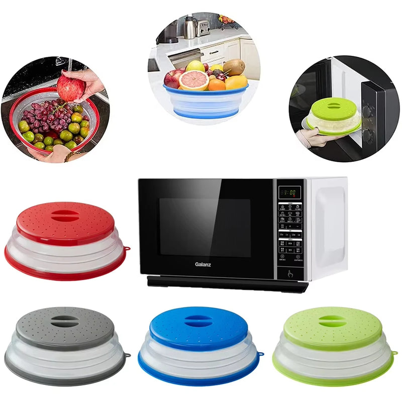 Collapsible Microwave Splatter Cover