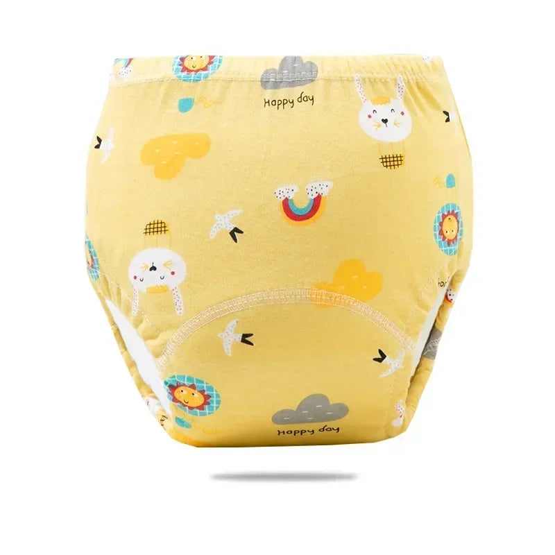 Reusable Cotton Potty Training Pants for Toddlers, Breathable & Waterproof