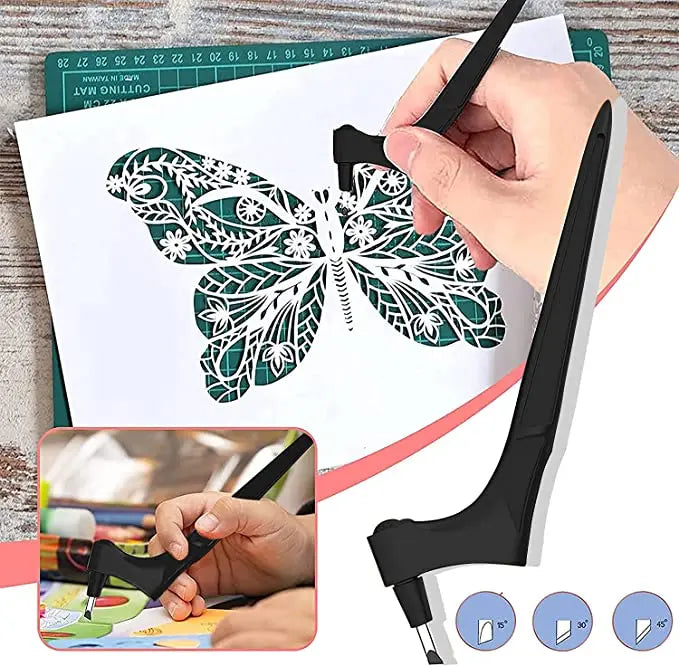 360° Rotating Blade Craft Cutter with 3 Replacement Blades