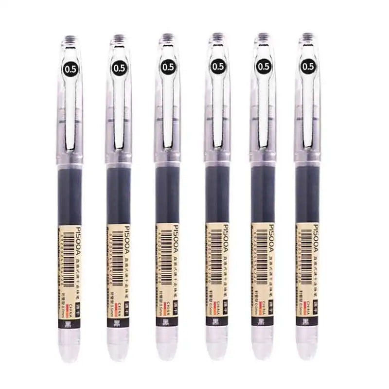 Smooth 0.5mm Gel Pens for School and Office – Set of 6