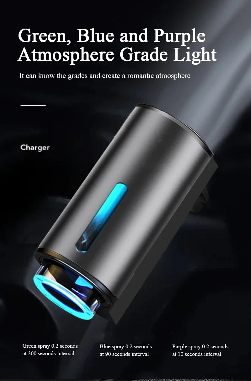 Rechargeable Car Aroma Diffuser with 3-Level Mist Control