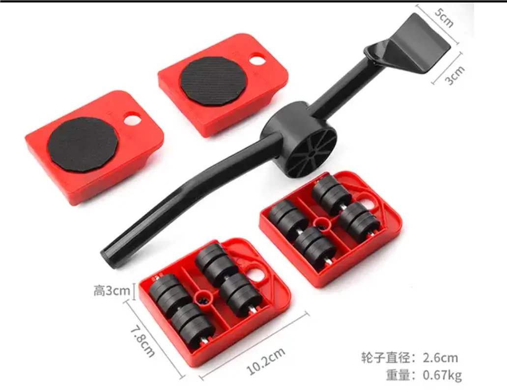 Heavy Duty Furniture Lifter with Moving Wheels