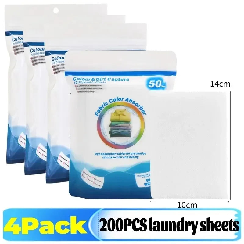 Laundry Color Catcher Sheets - Anti-Dye Transfer Laundry Helper