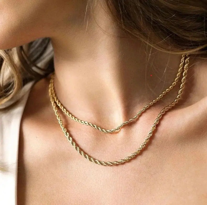 Stainless Steel Rope Chain Necklace