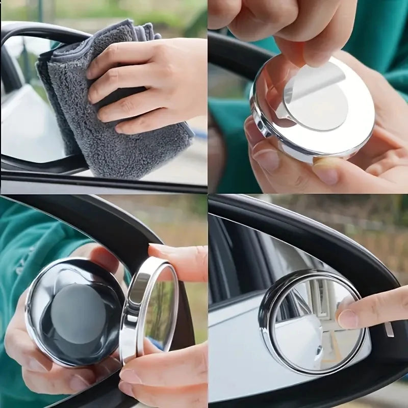360-Degree Adjustable Blind Spot Mirrors (Pair)