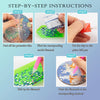 DIY Diamond Art Coaster Set with Holder – 8 Acrylic Coasters for Home Decor and Gifting