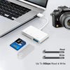 3-in-1 USB Card Reader for iPhone and iPad
