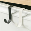 Stainless Steel Over-the-Door Hooks for Kitchen and Bathroom Storage
