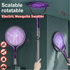 Rotating Head Electric Fly Swatter with Telescopic Handle