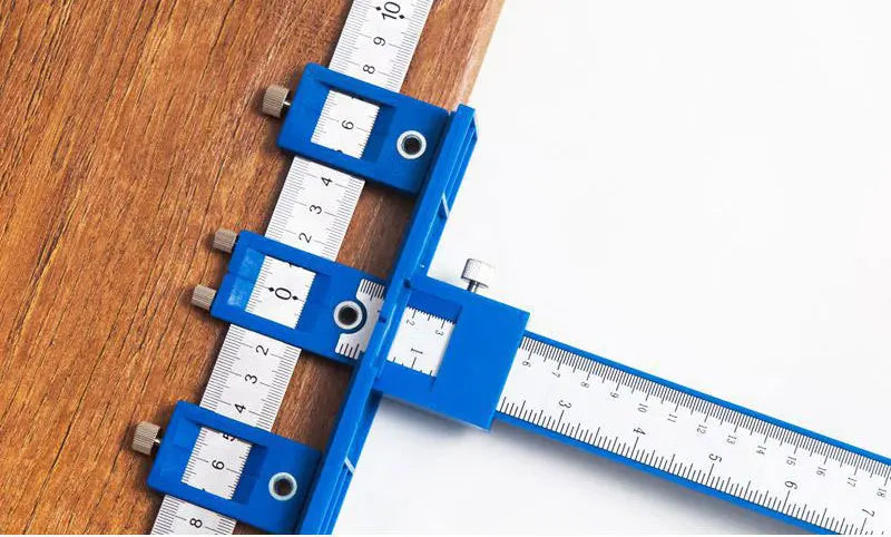 Cabinet Hardware Installation Jig with Adjustable Drill Guide