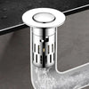 Brass Sink Drain Strainer with Removable Hair Catcher
