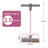 4-Tube Resistance Pull Rope with Foot Pedals