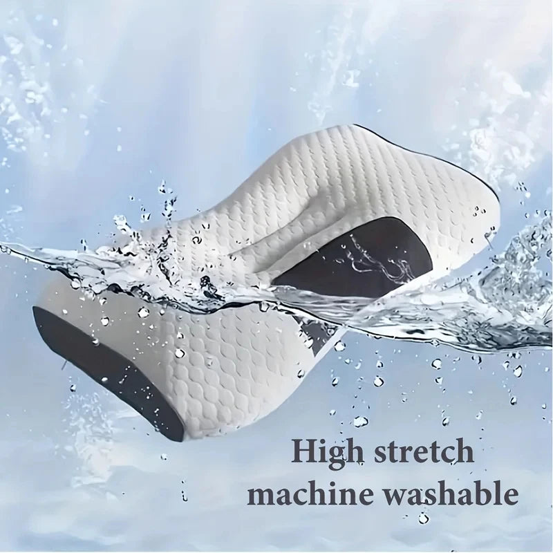 Ergonomic Contour Neck Pillow with Adjustable Massage Support