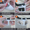 Step-by-step instructions showing how to install and adjust the auxiliary rearview mirrors for a car.