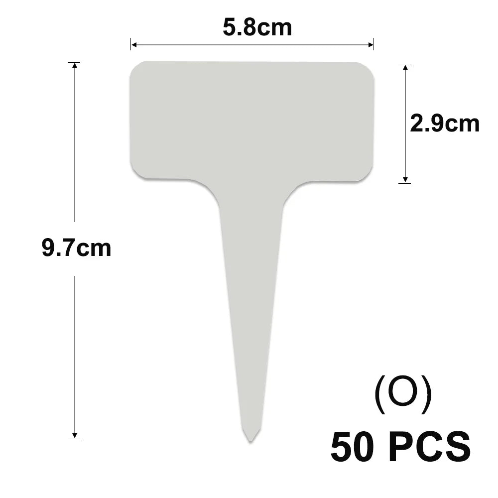 Yellow T-Type Garden Plant Labels with Stakes