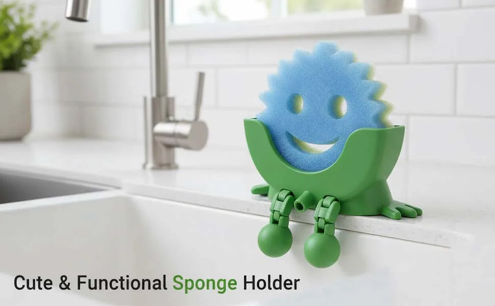 Hanging Sponge Holder with Drainage – Space-Saving Kitchen Sink Organizer