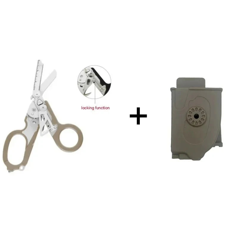 Compact Multi-Purpose Emergency Rescue Scissors
