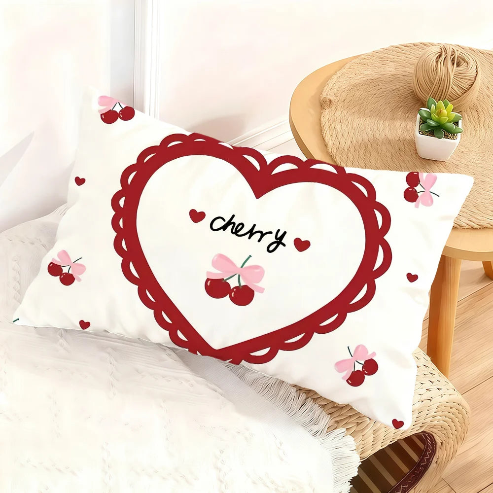 Chibi Cartoon Character Cushion Cover – Double-Sided Print