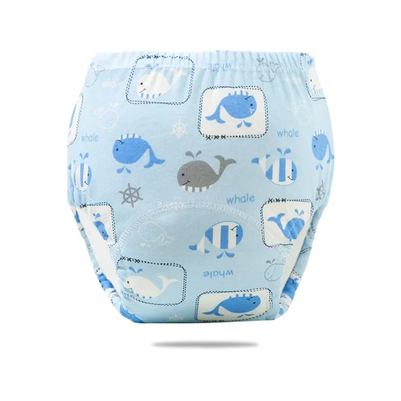 Reusable Cotton Potty Training Pants for Toddlers, Breathable & Waterproof