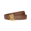Women's Gold Letter PU Leather Belt