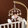 Wooden and Felt Crib Mobile with Cloud and Star Rattles