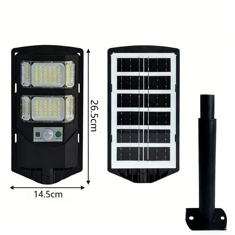 Solar-Powered LED Flood Light with Motion Sensor and Remote Control