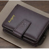 Vintage PU Leather Zipper Wallet for Men