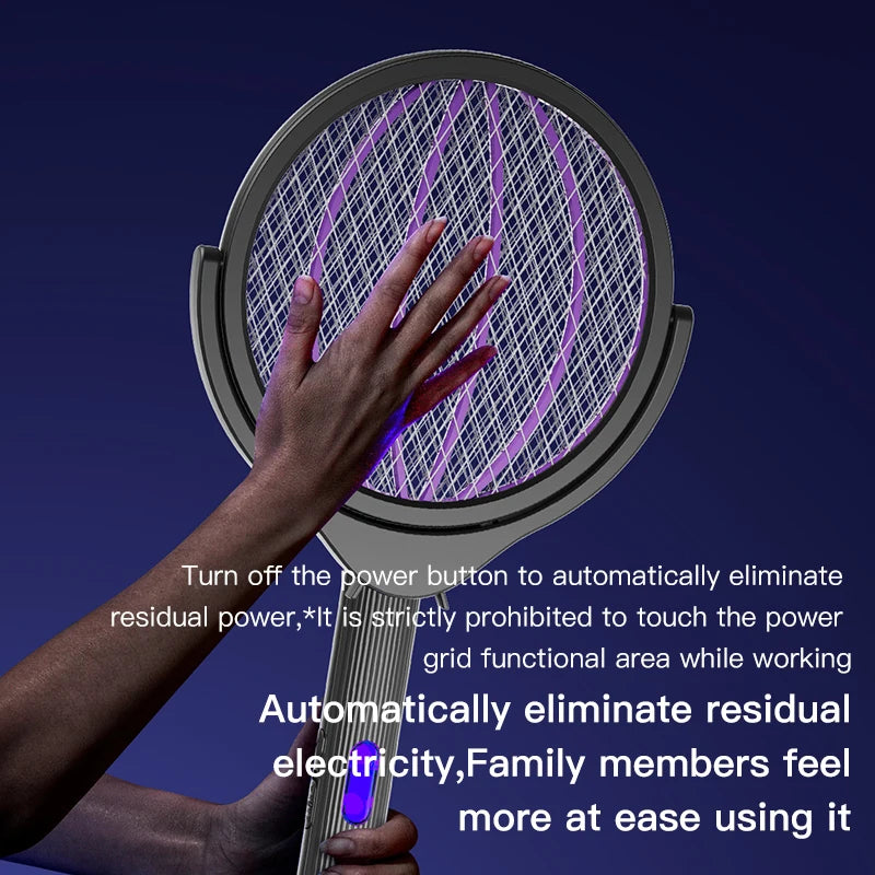 Telescopic Electric Mosquito Swatter with UV Light