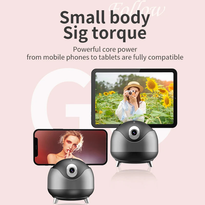 Trípode Inteligente para Teléfono con Seguimiento Facial por IA y Control por Gestos