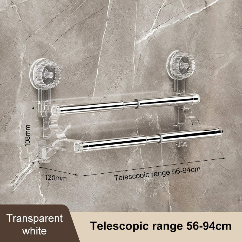 Adjustable Suction Cup Towel Rack