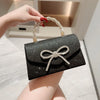 Crystal Bowknot Evening Clutch with Chain Strap