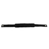 Black paracord grab handles for a vehicle, designed for durability.