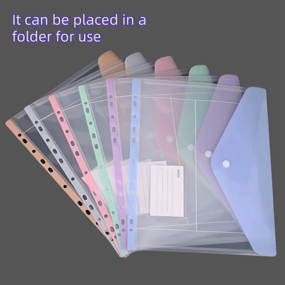 Expandable Binder Pockets with Snap Closure (6-Pack)