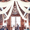 Sheer Chiffon Ceiling Drapes for Weddings & Events