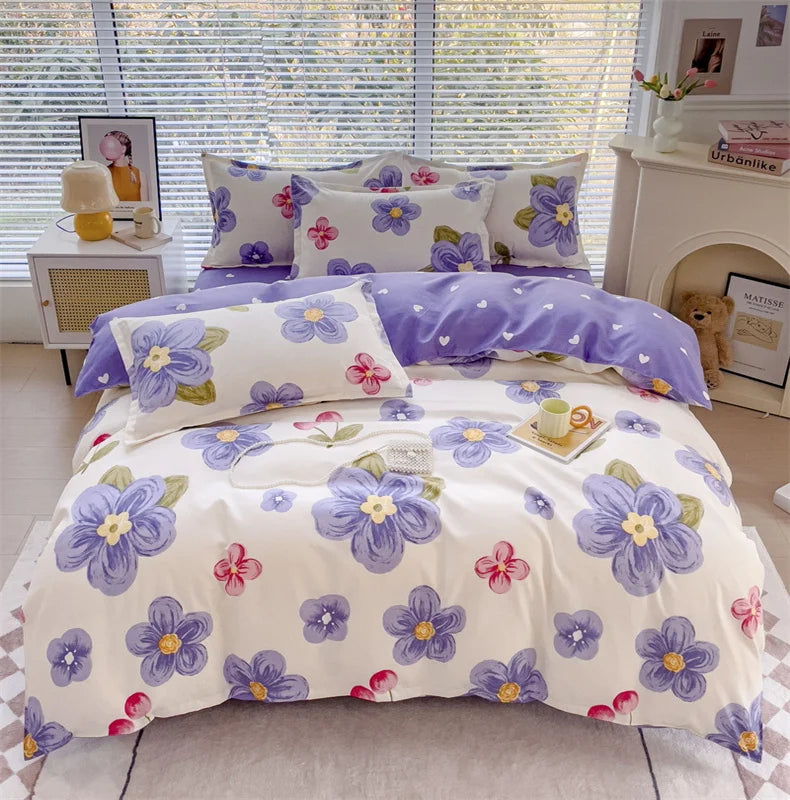 Brushed Polyester Duvet Cover with Matching Pillowcases