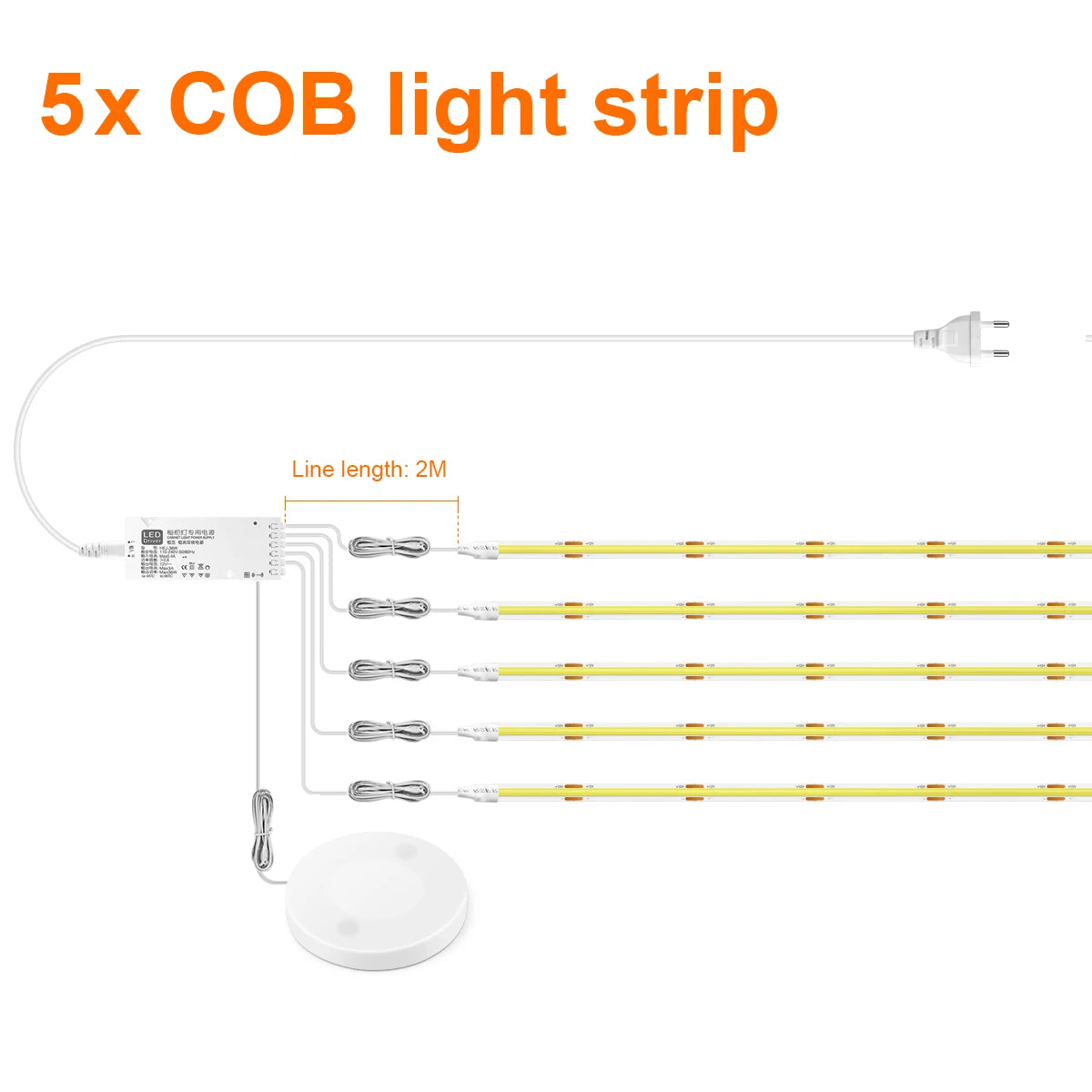 Touch Sensor Under Cabinet LED Strip Lighting