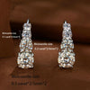 Boucles d'oreilles en moissanite et argent sterling 925