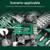 53-Piece Professional Mechanic's Tool Kit with Quick Ratchet