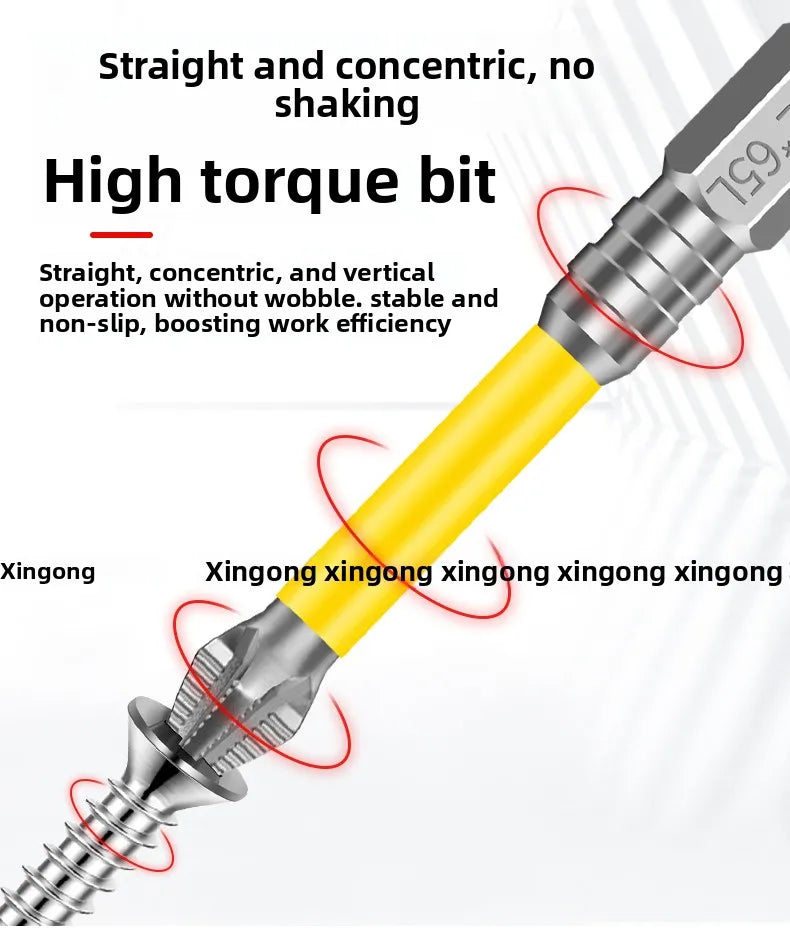 High-Torque Magnetic Screwdriver Set with Non-Slip Grip