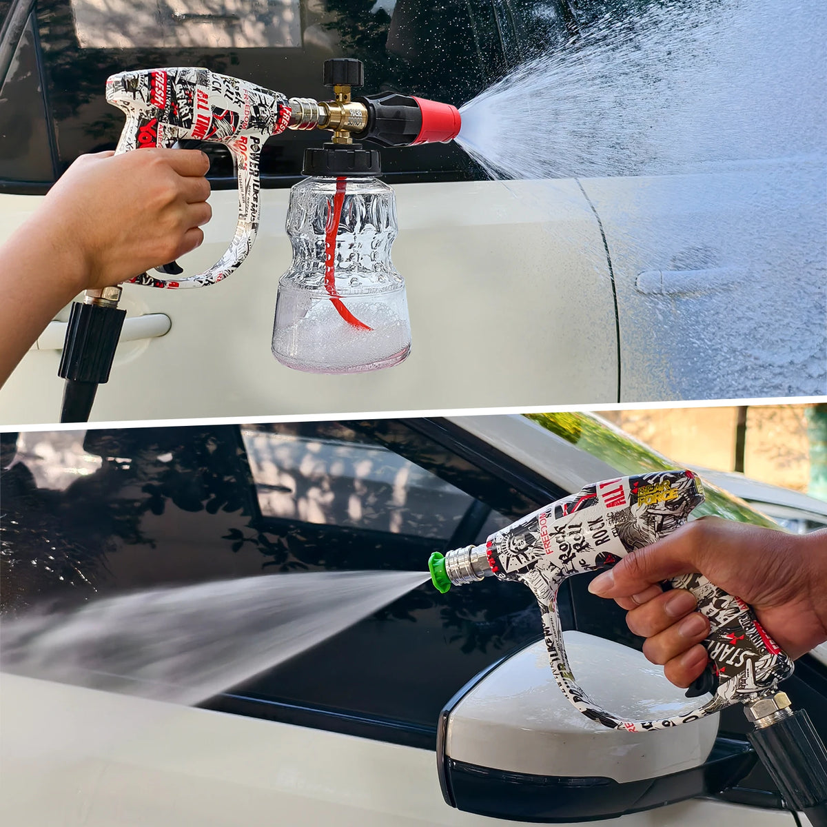 Pressure Washer Short Spray Gun with Snow Foam Lance Set