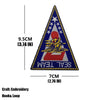 Embroidered Tactical Patch with Hook and Loop Backing